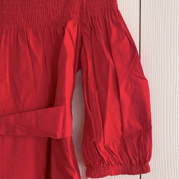 TULAROSA Maida Ruffle Dress in Red Poppy Size S - Picture 8 of 9